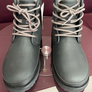 UGG Australia Harkley Waterproof Lace Up Boot 1017238 Charcoal Grey Gray Men's